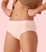Load image into Gallery viewer, Enamor IP01 Innovations Bamboo Bliss, Anti Rash, All Day Comfort, Mid Waist Brief Panty for Women - Super Soft, Naturally Absorbent, Antimicrobial with Stain release, Inner Elastic, Full Coverage-  Pack of 1 (Pearl Blush)
