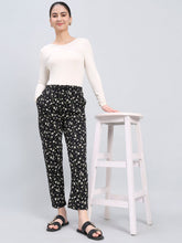 Load image into Gallery viewer, Go Colors Black Knit Lounge Pants
