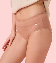 Load image into Gallery viewer, Enamor IP01 Innovations Bamboo Bliss, Anti Rash, All Day Comfort, Mid Waist Brief Panty for Women - Super Soft, Naturally Absorbent, Antimicrobial with Stain release, Inner Elastic, Full Coverage-  Pack of 1 (Honey Beige)
