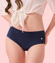 Load image into Gallery viewer, Enamor IP01 Innovations Bamboo Bliss, Anti Rash, All Day Comfort, Mid Waist Brief Panty for Women - Super Soft, Naturally Absorbent, Antimicrobial with Stain release, Inner Elastic, Full Coverage-  Pack of 1 (Eclipse)
