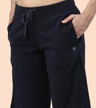Load image into Gallery viewer, Enamor Mid Rise Knee length Drawstring Closure City Shorts For Women - Slim Fit, Soft and Breathable Cotton - E044 (Navy)
