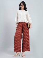 Load image into Gallery viewer, Go Colors Red Woven Viscose Printed Palazzo
