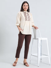 Load image into Gallery viewer, Go Colors Dark Brown Roma Ponte Pants

