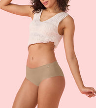 Load image into Gallery viewer, Enamor PH40 Innovations Invisi, All Day Comfort, Mid Waist Hipster Panty for Women - No Visible Panty Lines, Sweat wicking, Free Cut, Full Coverage -  Pack of 1 (Honey Beige)
