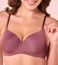 Load image into Gallery viewer, Enamor Innovations Ecolite, Smoother Perfect Lift Women's T-Shirt Bra - Crush Proof Cups, Padded, Wired, High Coverage - F057 (Toasted Mauve)
