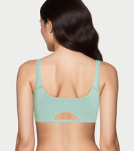 Load image into Gallery viewer, Enamor BambooBliss Pop-on Bra, Non-Padded, Wirefree, High Coverage - IB06 (Jet Black/Jade Green)-Pack of 2
