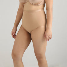Load image into Gallery viewer, Wacoal Shape Revelation Mid Waist Full Coverage Firm Control Seamless Shaping Brief - Beige 809487
