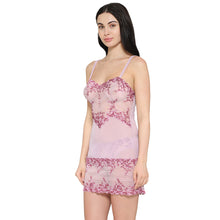 Load image into Gallery viewer, Wacoal Embrace Lace Non Padded Non Wired Bridal Wear Short Lace Babydoll Chemise - Pink 814191
