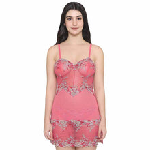 Load image into Gallery viewer, Wacoal Embrace Lace  Non Padded  Non Wired Bridal Wear Short Lace Babydoll Chemise - Pink 814191
