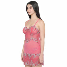 Load image into Gallery viewer, Wacoal Embrace Lace  Non Padded  Non Wired Bridal Wear Short Lace Babydoll Chemise - Pink 814191
