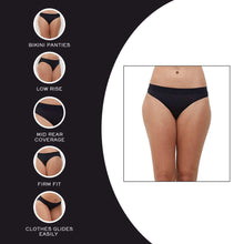 Load image into Gallery viewer, Wacoal B-Smooth Low Waist Medium Coverage Everyday Wear Seamless Bikini Panty - Black 832175

