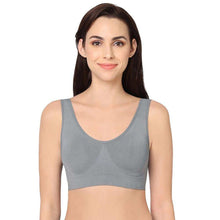 Load image into Gallery viewer, Wacoal B-Smooth Padded Non-wired Full Cup Everyday Wear Full coverage Bralette - Grey 835275
