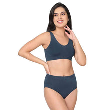 Load image into Gallery viewer, Wacoal B-Smooth Padded Non-wired Full Cup Everyday Wear Full coverage Bralette - Navy Blue 835275
