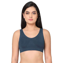 Load image into Gallery viewer, Wacoal B-Smooth Padded Non-wired Full Cup Everyday Wear Full coverage Bralette - Navy Blue 835275
