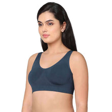 Load image into Gallery viewer, Wacoal B-Smooth Padded Non-wired Full Cup Everyday Wear Full coverage Bralette - Navy Blue 835275
