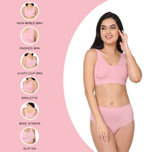 Load image into Gallery viewer, Wacoal B-Smooth Padded Non-wired Full Cup Everyday Wear Full coverage Bralette - Light Pink 835275
