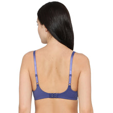 Load image into Gallery viewer, Wacoal How Perfect Padded Non-wired 3/4th Cup Medium Coverage Seamless T-Shirt Bra -Blue 852189
