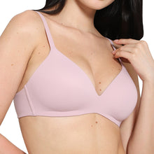 Load image into Gallery viewer, Wacoal How Perfect Padded Non-wired 3/4th Cup Medium Coverage Seamless T-Shirt Bra - Pink 852189
