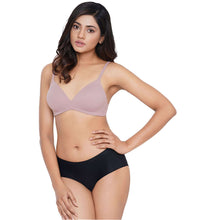 Load image into Gallery viewer, Wacoal How Perfect Padded Non-wired 3/4th Cup Medium Coverage Seamless T-Shirt Bra - Mauve 852189
