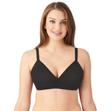 Load image into Gallery viewer, Wacoal How Perfect Padded Non-wired 3/4th Cup Medium Coverage Seamless T-Shirt Bra - Black 852189
