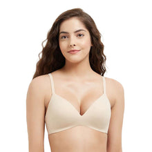 Load image into Gallery viewer, Wacoal How Perfect Padded Non-wired 3/4th Cup Medium Coverage Seamless T-Shirt Bra - Beige 852189

