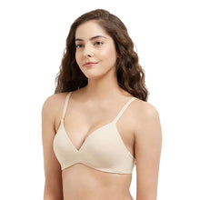 Load image into Gallery viewer, Wacoal How Perfect Padded Non-wired 3/4th Cup Medium Coverage Seamless T-Shirt Bra - Beige 852189
