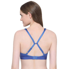Load image into Gallery viewer, Wacoal Embrace Lace Non Padded Non Wired 3/4th Cup Bridal Wear Medium coverage Lace Bralette - Dark Blue 852191
