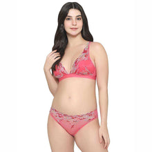 Load image into Gallery viewer, Wacoal Embrace Lace Non Padded Non Wired 3/4th Cup Bridal Wear Medium coverage Lace Bralette - Pink 852191
