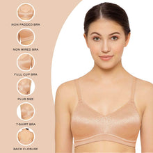 Load image into Gallery viewer, Wacoal Back Appeal Non Padded Non-Wired Full Cup Everyday Wear Plus Size Seamless Full Support Bra - Beige 852303
