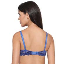 Load image into Gallery viewer, Wacoal Embrace Lace Contour Padded Wired 3/4th Cup Everyday Wear Medium coverage T-Shirt Bra - Dark Blue 853191

