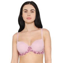 Load image into Gallery viewer, Wacoal Embrace Lace Contour Padded Wired 3/4th Cup Everyday Wear Medium coverage T-Shirt Bra - Light Pink 853191
