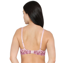 Load image into Gallery viewer, Wacoal Embrace Lace Contour Padded Wired 3/4th Cup Everyday Wear Medium coverage T-Shirt Bra - Light Pink 853191
