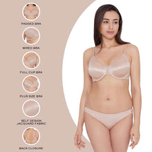Load image into Gallery viewer, Wacoal Back Appeal Contour Lightly Padded Wired Full Cup Everyday Wear Plus Size Full Support Bra - Beige 853303
