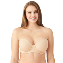 Load image into Gallery viewer, Wacoal Red Carpet Padded Wired Half Cup Low Coverage Strapless Bra - Beige 854119
