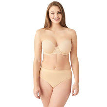 Load image into Gallery viewer, Wacoal Red Carpet Padded Wired Half Cup Low Coverage Strapless Bra - Beige 854119
