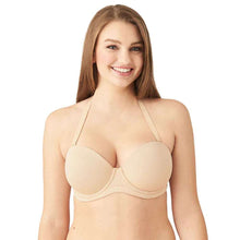 Load image into Gallery viewer, Wacoal Red Carpet Padded Wired Half Cup Low Coverage Strapless Bra - Beige 854119
