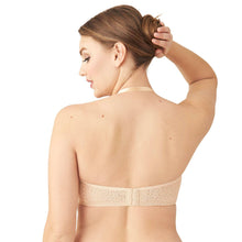Load image into Gallery viewer, Wacoal Halo Lace Non Padded Wired Half Cup Bridal Wear Plus Size Strapless Lace Bra - Beige 854205
