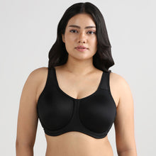 Load image into Gallery viewer, Wacoal Sport  Non Padded Wired Full Coverage Full Support High Intensity Sports  Bra - Black 855170

