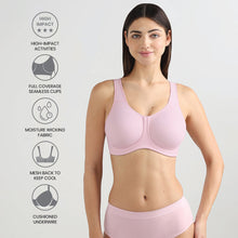 Load image into Gallery viewer, Wacoal Sport Non Padded Wired Full Coverage Full Support High Intensity Sports Bra-Light Pink 855170
