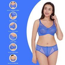 Load image into Gallery viewer, Wacoal Retro Chic Non Padded Wired Full Coverage Full Support Everyday Comfort Bra - Blue 855186
