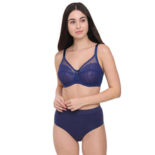 Load image into Gallery viewer, Wacoal Retro Chic Non Padded Wired Full Coverage Full Support Everyday Comfort  Bra - Blue 855186
