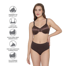 Load image into Gallery viewer, Wacoal Back Appeal Non Padded Wired Full Cup Everyday Wear Plus Size Comfortable Full Support Bra -Brown 855303
