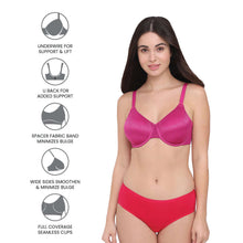 Load image into Gallery viewer, Wacoal Back Appeal Non Padded Wired Full Cup Everyday Wear Plus Size Comfortable Full Support Bra - Magenta 855303
