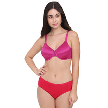 Load image into Gallery viewer, Wacoal Back Appeal Non Padded Wired Full Cup Everyday Wear Plus Size Comfortable Full Support Bra - Magenta 855303
