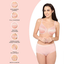 Load image into Gallery viewer, Wacoal Back Appeal Non Padded Wired Full Cup Everyday Wear Plus Size Comfortable Full Support Bra - Pink 855303
