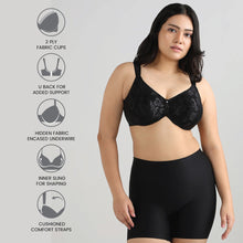 Load image into Gallery viewer, Wacoal Awareness Non Padded Wired Full Coverage Full Support Plus Size Bra - Black 85567
