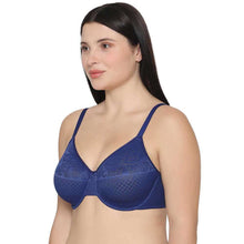 Load image into Gallery viewer, Wacoal Visual Effects Non Padded Wired Full Cup Everyday Wear Plus Size Full Support Minimizer Bra - Dark Blue 857210
