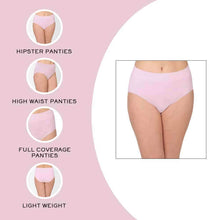 Load image into Gallery viewer, Wacoal Feeling Flexible High Waist Full Coverage Everyday Wear Brief Panty - Light Pink 875332
