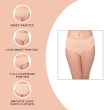 Load image into Gallery viewer, Wacoal Feeling Flexible High Waist Full Coverage Everyday Wear Brief Panty - Peach 875332
