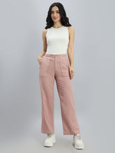 Load image into Gallery viewer, Go Colors Dusty Pink Linen Cargo Pants
